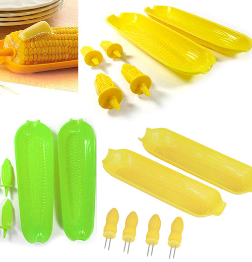 Corn Skewer &amp; Dish Set