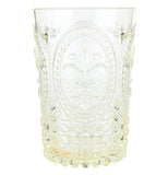 This is a yellow country acrylic drink tumbler with cool designs.