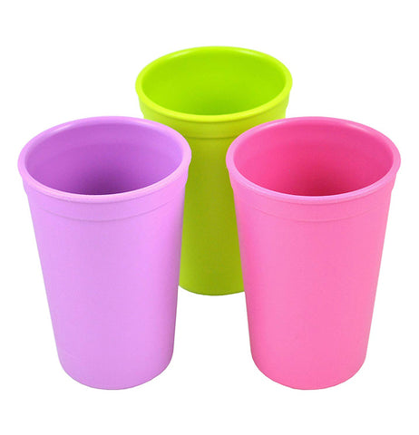 Re-Play 3 Pack Drinking Cups - Pink/Purple/Green