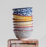 Stoneware Hand-Stamped Pinch Bowl