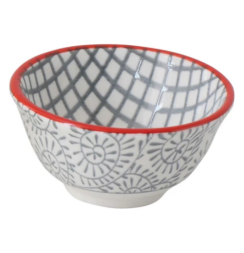 Stoneware Hand-Stamped Pinch Bowl