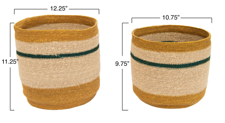 Seagrass Striped Baskets