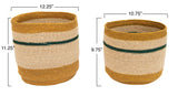 Seagrass Striped Baskets