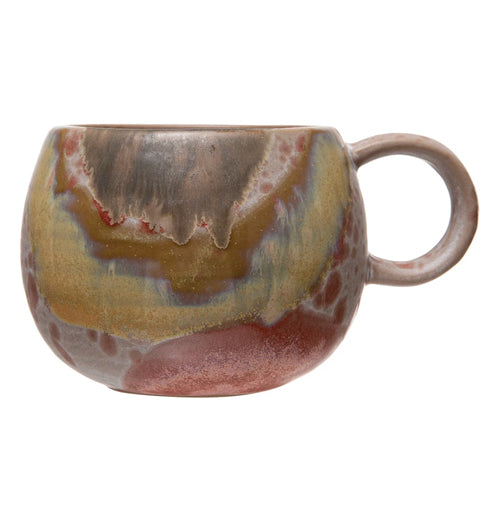 Stoneware Mug With Reactive Glaze