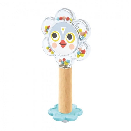 White BabyFlower Rattle