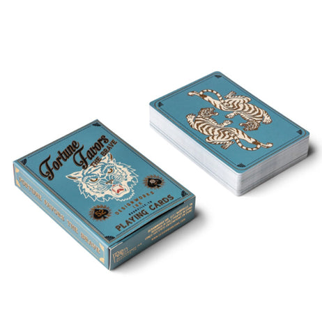 "Fortune Favors The Brave" Playing Cards