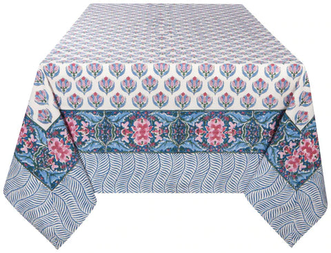 Table Cloth "Block Print Bouquet"