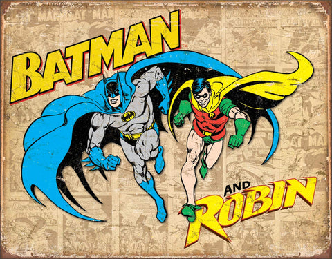 Batman & Robin Tin Sign
