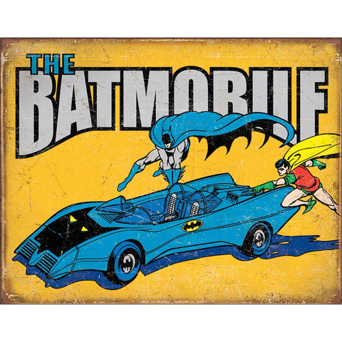 Batmobile Tin Sign