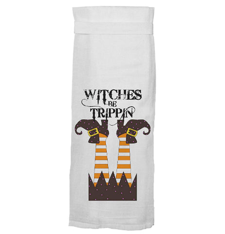 "Witches Be Trippin' " Dish Towel