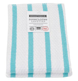 Blue & white striped dishcloth.
