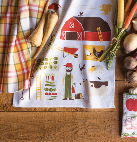 Now Designs Dish Towels (Set of 2) Farmer Joe – Little Red Hen