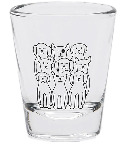 Dogs Shot Glass