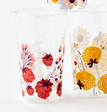 Berries and Florals Glass Tumbler