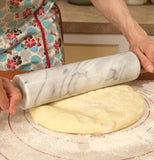 Marble Rolling Pin with Wood Base