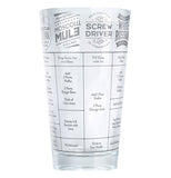 A different side view of the vodka drink cup with more types of vodkas showing.