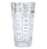 Cup with names of different vodka drinks on it.
