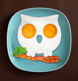 The eggs are made in an owl shape as a result of the owl-shaped mold.