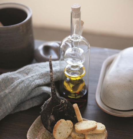 Glass Oil and Vinegar Bottle