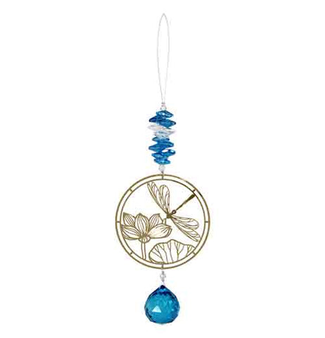 "Lotus Garden Crystal" Suncatcher