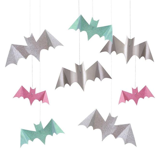 HALLOWEEN Pastel Hanging Bats