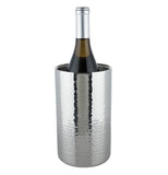 A wine bottle is shown in the cooler