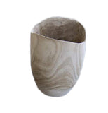 Hand-Carved Wooden Urns