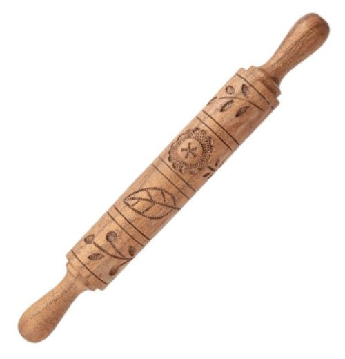 Hand-Carved Wood Rolling Pins