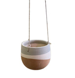 Hanging Clay Pots  "Color-Dipped"