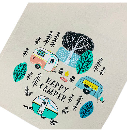 Dishtowel "Happy Camper"