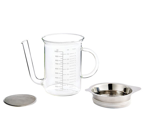 Glass Fat Separator With Gravy Strainer