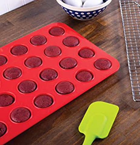 Mrs. Anderson Mini Muffin Silicone Pan 24 Cup