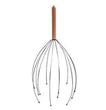 The head massager with the copper handle is shown alone.