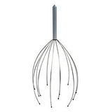 The head massager with the gray handle is shown alone.