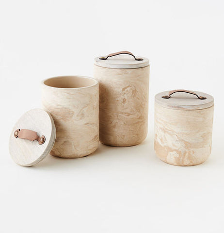 Natural Marbled Canister