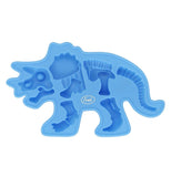 The close-up of the Blue Triceratops from one of the "Fossiliced" Ice Trays. 