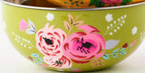 Hand Painted Floral Salad Bowl