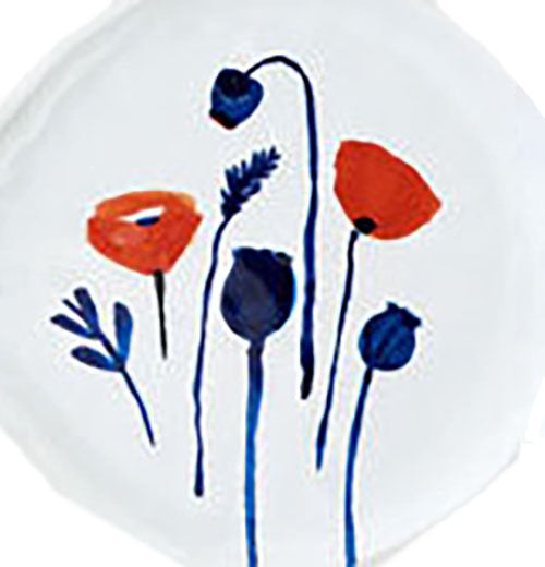 Floral Melamine Plate
