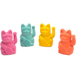 Animated Flocked Happy Cat