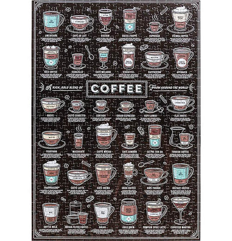 Coffee Lover's 500-Piece Puzzle