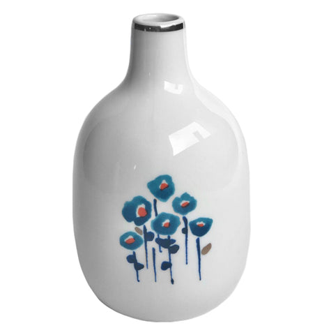 Stoneware Floral Bud Vase