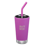 The Insulated Straw Lid Tumbler in Bright Berry color. 
