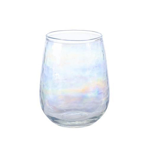 Stemless Wine Glass, Hammered