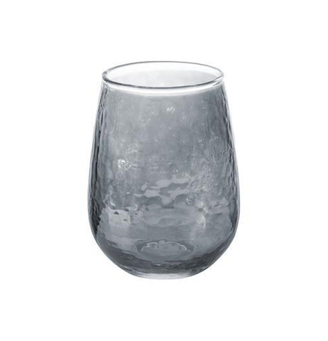 Stemless Wine Glass, Hammered