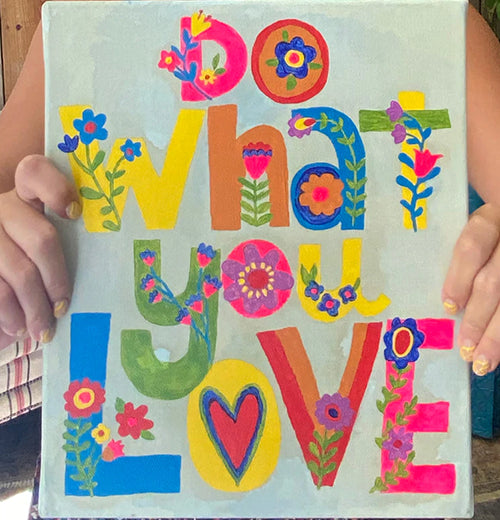 "Do What You Love" Paint-By-Numbers Kit