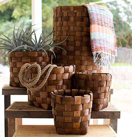 Round Chipwood Basket