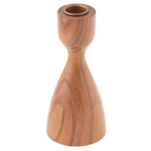 Small Natural Wood Candle Holder