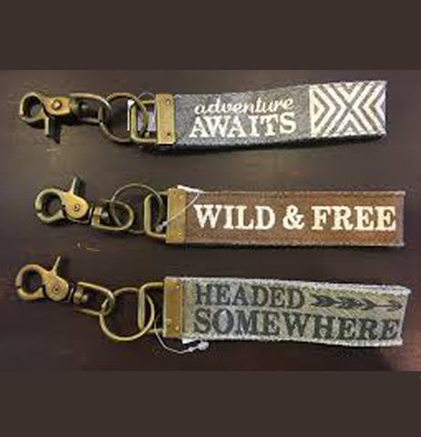 Adventure Canvas Keychain