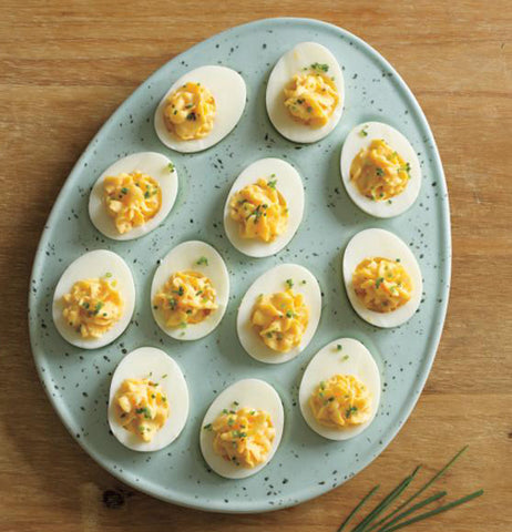 Tray Deviled Egg Robin Blue