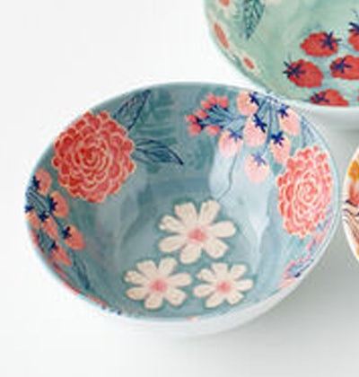 Berries and Florals Melamine Bowl